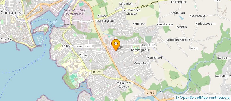 localisation de l'entreprise MONSIEUR CHRISTOPHE VALLEE  CONCARNEAU