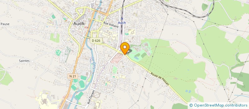 localisation de l'entreprise MONSIEUR CHRISTOPHE VAN DE VONDELE  AUCH