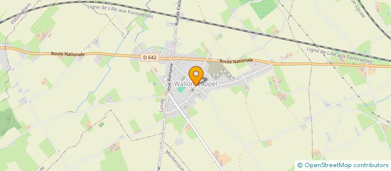 localisation de l'entreprise MONSIEUR CHRISTOPHE VANDAELE  WALLON-CAPPEL