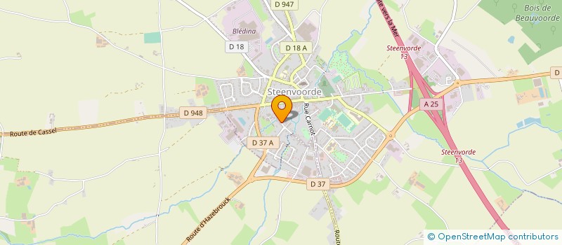 localisation de l'entreprise MONSIEUR CHRISTOPHE VANDERLYNDEN à STEENVOORDE