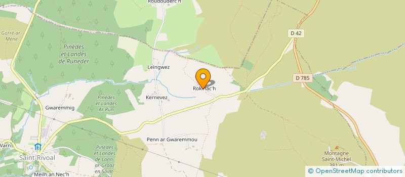 localisation de l'entreprise MONSIEUR CHRISTOPHE VANDIER  SAINT-RIVOAL