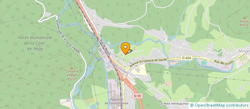 localisation de l'entreprise MONSIEUR CHRISTOPHE VANDINI  ETIVAL-CLAIREFONTAINE