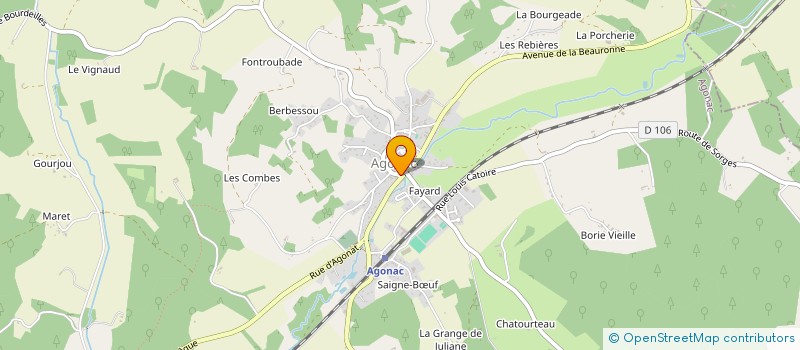 localisation de l'entreprise MONSIEUR CHRISTOPHE VANMARQUE à AGONAC