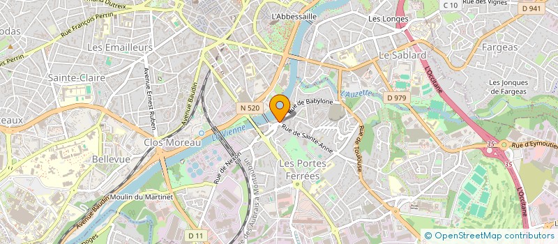 localisation de l'entreprise MONSIEUR CHRISTOPHE VARRIERE à LIMOGES