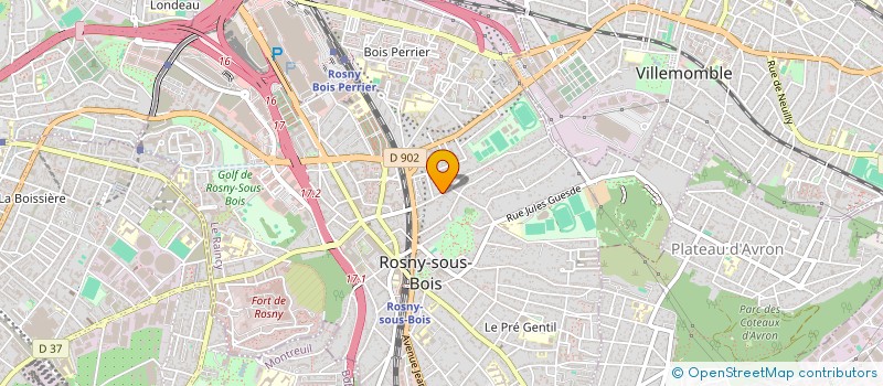 localisation de l'entreprise MONSIEUR CHRISTOPHE VAZQUEZ à ROSNY-SOUS-BOIS