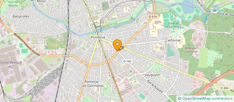 localisation de l'entreprise MONSIEUR CHRISTOPHE VEAU  LE MANS