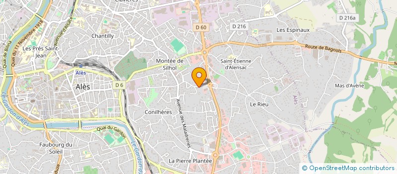 localisation de l'entreprise MONSIEUR CHRISTOPHE VELAY à ALES
