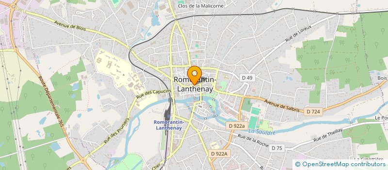 localisation de l'entreprise MONSIEUR CHRISTOPHE VENEAULT à ROMORANTIN-LANTHENAY