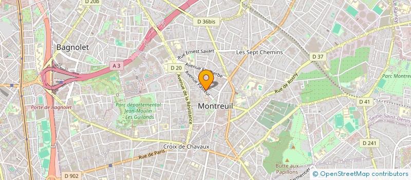 localisation de l'entreprise MONSIEUR CHRISTOPHE VENTURA à MONTREUIL