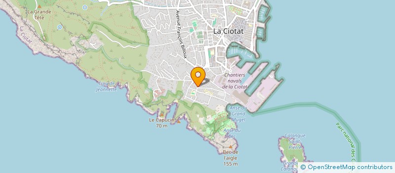 localisation de l'entreprise MONSIEUR CHRISTOPHE VENTURI  LA CIOTAT