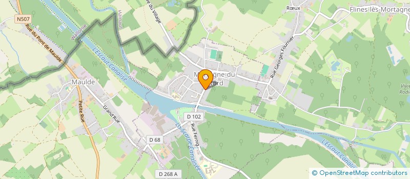 localisation de l'entreprise MONSIEUR CHRISTOPHE VERBRUGGCHE  MORTAGNE-DU-NORD