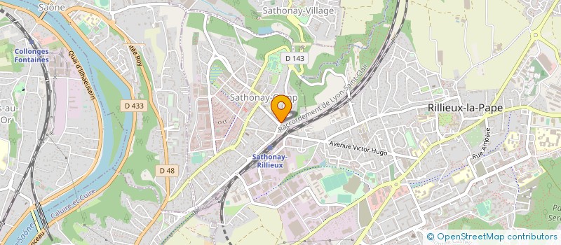 localisation de l'entreprise MONSIEUR CHRISTOPHE VERDIER  SATHONAY-CAMP