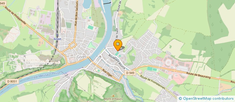 localisation de l'entreprise MONSIEUR CHRISTOPHE VERLEYSEN  GIVET