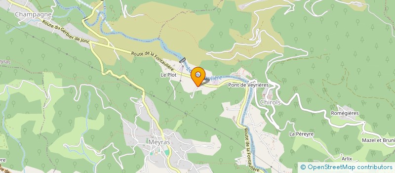 localisation de l'entreprise MONSIEUR CHRISTOPHE VERNE  MEYRAS