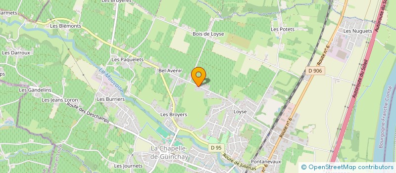 localisation de l'entreprise MONSIEUR CHRISTOPHE VESSOT  LA CHAPELLE-DE-GUINCHAY