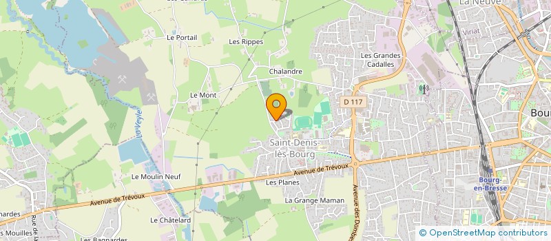 localisation de l'entreprise MONSIEUR CHRISTOPHE VEUILLET à SAINT-DENIS-LES-BOURG