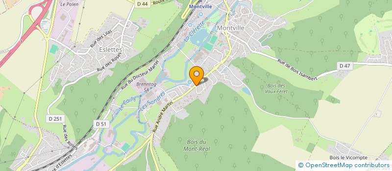 localisation de l'entreprise MONSIEUR CHRISTOPHE VEURE  MONTVILLE