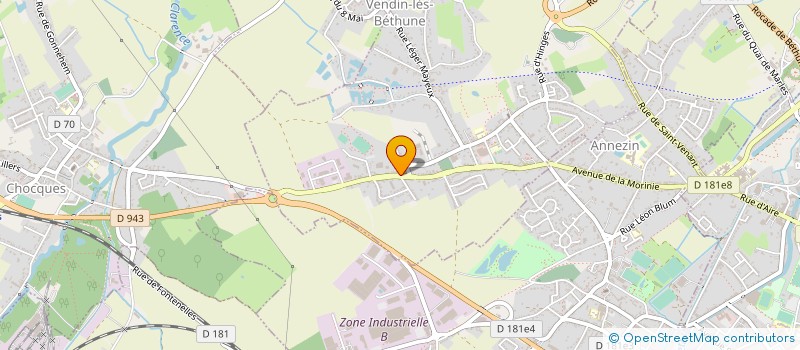 localisation de l'entreprise MONSIEUR CHRISTOPHE VEZILIER à VENDIN-LES-BETHUNE
