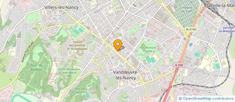 localisation de l'entreprise MONSIEUR CHRISTOPHE VEZIN  VANDUVRE-LES-NANCY