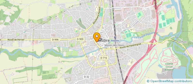 localisation de l'entreprise MONSIEUR CHRISTOPHE VIANNES  ISSOIRE