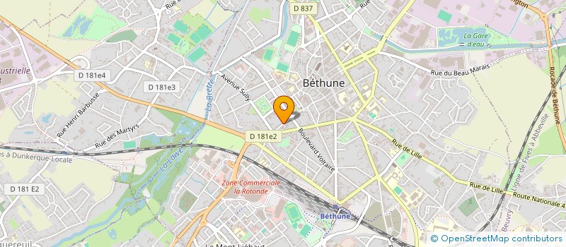 localisation de l'entreprise MONSIEUR CHRISTOPHE VIART à BETHUNE