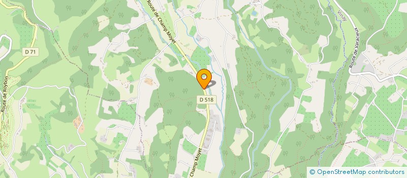 localisation de l'entreprise MONSIEUR CHRISTOPHE VICAT  VARACIEUX