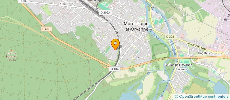 localisation de l'entreprise MONSIEUR CHRISTOPHE VIE  MORET-LOING-ET-ORVANNE