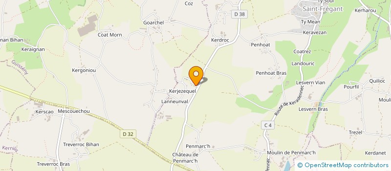 localisation de l'entreprise MONSIEUR CHRISTOPHE VIEIRA  SAINT-FREGANT