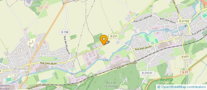 localisation de l'entreprise MONSIEUR CHRISTOPHE VIENNE  BLENDECQUES