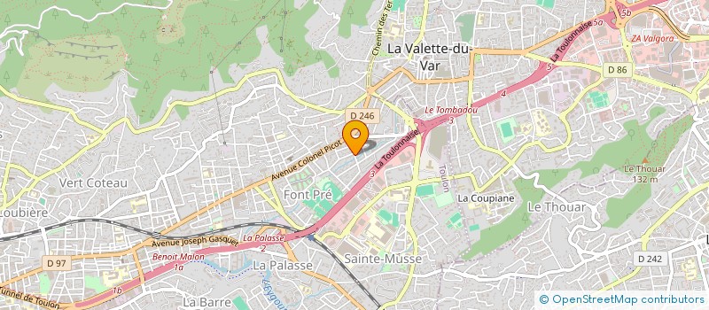 localisation de l'entreprise MONSIEUR CHRISTOPHE VIEVILLE  TOULON