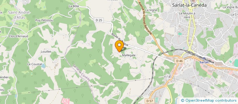 localisation de l'entreprise MONSIEUR CHRISTOPHE VIGERIE à SARLAT-LA-CANEDA