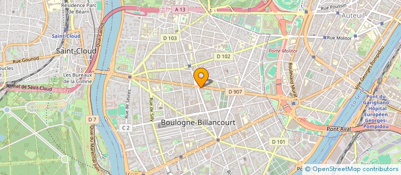 localisation de l'entreprise MONSIEUR CHRISTOPHE VIGNAUD à BOULOGNE-BILLANCOURT