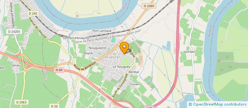 localisation de l'entreprise MONSIEUR CHRISTOPHE VIGNEAU  ARVEYRES