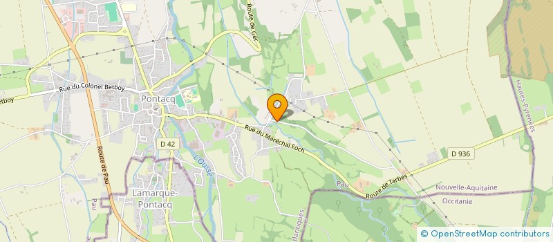 localisation de l'entreprise MONSIEUR CHRISTOPHE VIGNES  PONTACQ