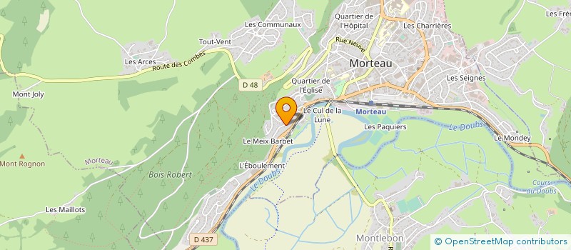 localisation de l'entreprise MONSIEUR CHRISTOPHE VILLARD à MORTEAU