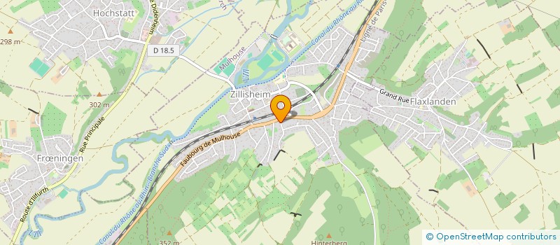 localisation de l'entreprise MONSIEUR CHRISTOPHE VILLETARD  ZILLISHEIM