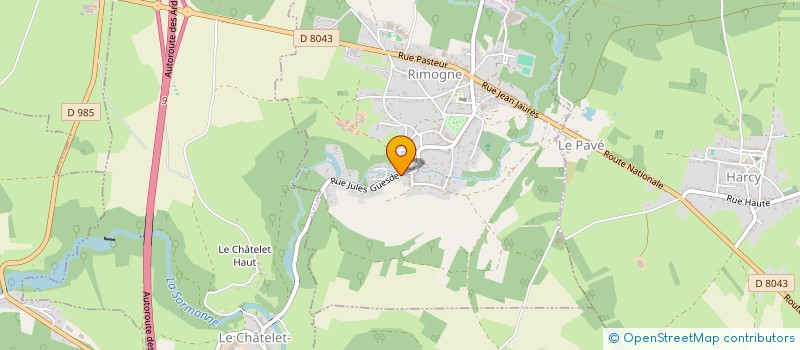 localisation de l'entreprise MONSIEUR CHRISTOPHE VILLEVAL  RIMOGNE