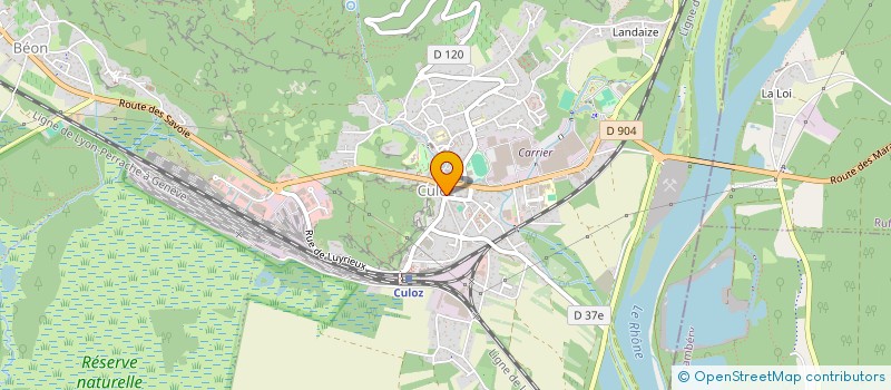 localisation de l'entreprise MONSIEUR CHRISTOPHE VINCENT  CULOZ-BEON