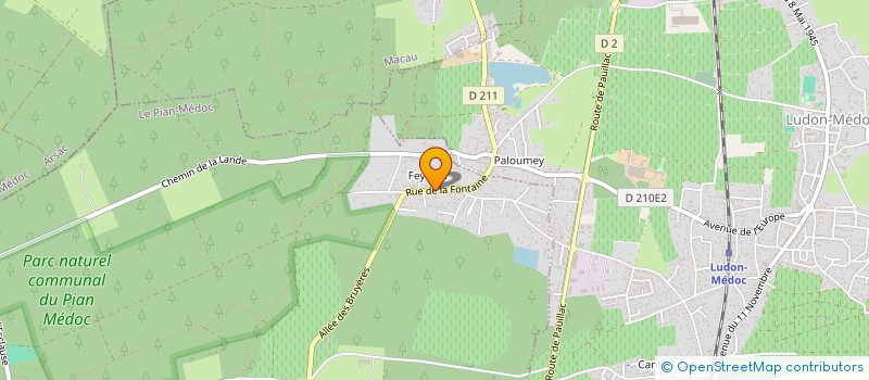 localisation de l'entreprise MONSIEUR CHRISTOPHE VINCENT  LE PIAN-MEDOC