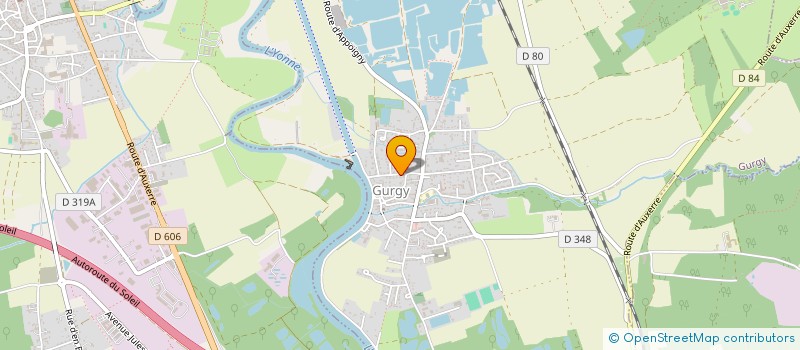 localisation de l'entreprise MONSIEUR CHRISTOPHE VINCENT  GURGY