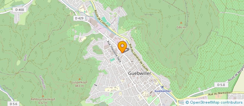 localisation de l'entreprise MONSIEUR CHRISTOPHE VIONNET  GUEBWILLER