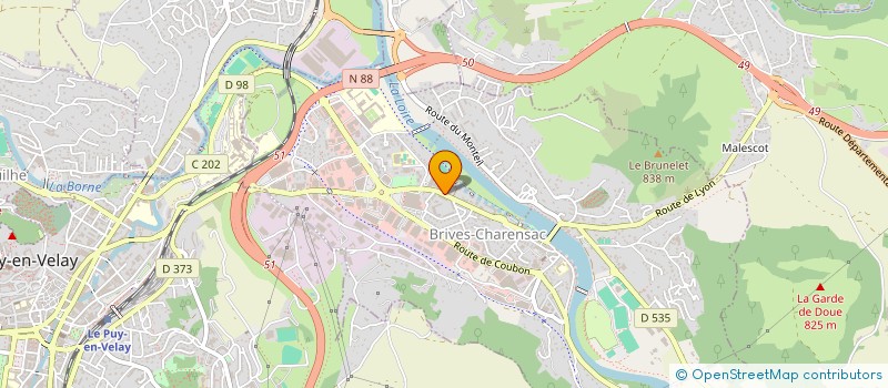 localisation de l'entreprise MONSIEUR CHRISTOPHE VISSAC  BRIVES-CHARENSAC