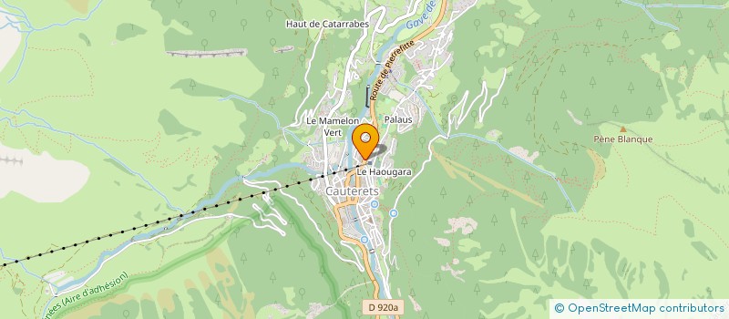 localisation de l'entreprise MONSIEUR CHRISTOPHE VIVIEN RAGUET  CAUTERETS