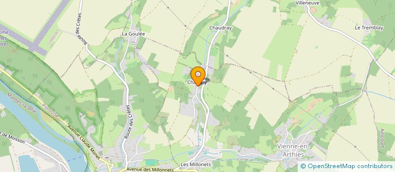 localisation de l'entreprise MONSIEUR CHRISTOPHE VIVIER  VIENNE-EN-ARTHIES