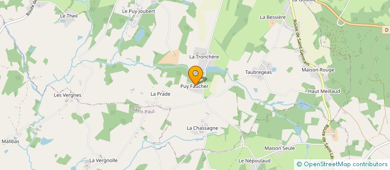 localisation de l'entreprise MONSIEUR CHRISTOPHE VIVIER à PEYRILHAC