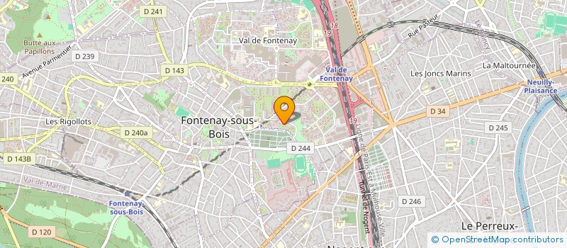 localisation de l'entreprise MONSIEUR CHRISTOPHE VOISE  FONTENAY-SOUS-BOIS