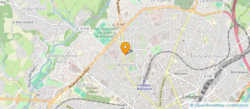 localisation de l'entreprise MONSIEUR CHRISTOPHE VOISIN à LIMOGES