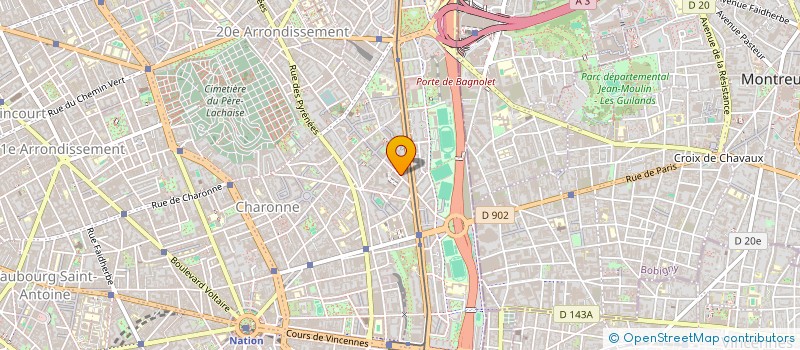 localisation de l'entreprise MONSIEUR CHRISTOPHE VUILLARD  PARIS