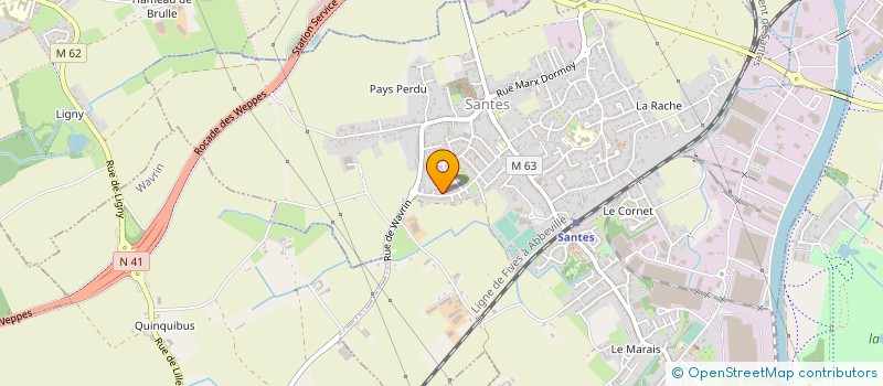 localisation de l'entreprise MONSIEUR CHRISTOPHE VYT  SANTES