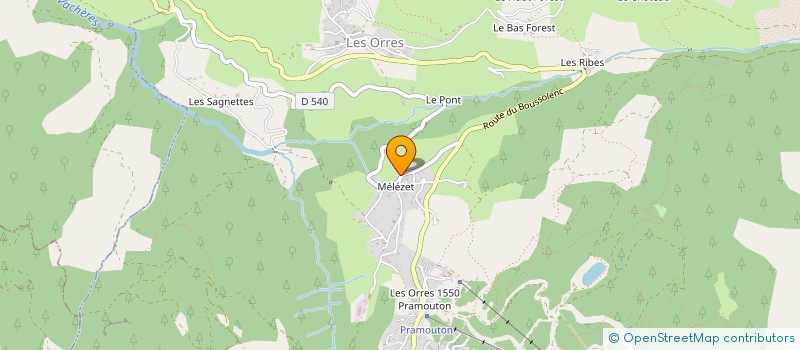 localisation de l'entreprise MONSIEUR CHRISTOPHE WACHE DE CORBIE à LES ORRES